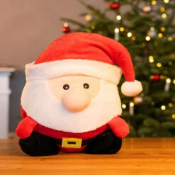 Hunde-PlĂŒschspielzeug "Weihnachtsmann"