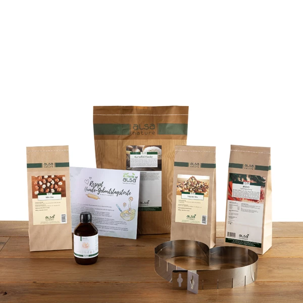 Alsa-nature Kuchen-Backset "Happy Birthday"